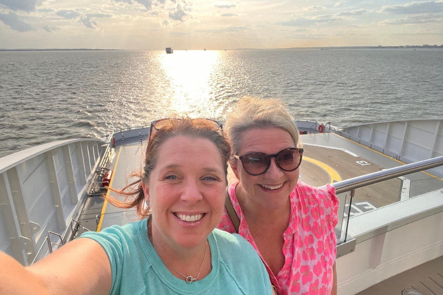 Lucy and Karen on Scenic Eclipse II