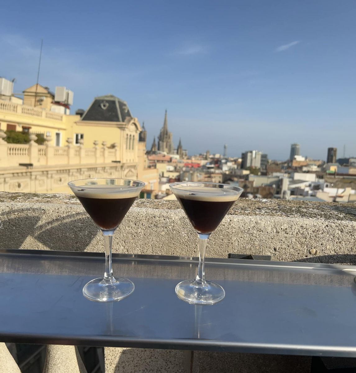 Espresso martinis rooftop bar