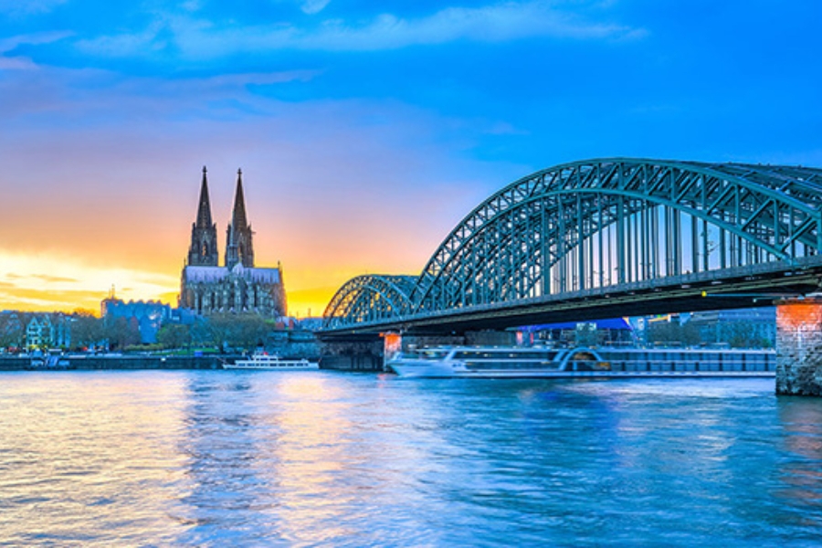 Rhine river cruise Cologne