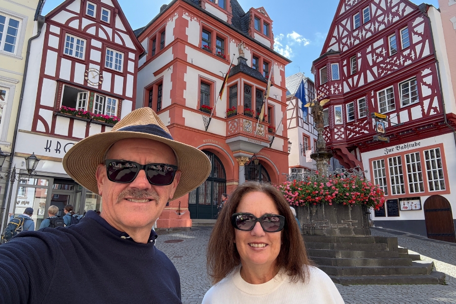 Andrew and Leonie on a Rhine Cruise