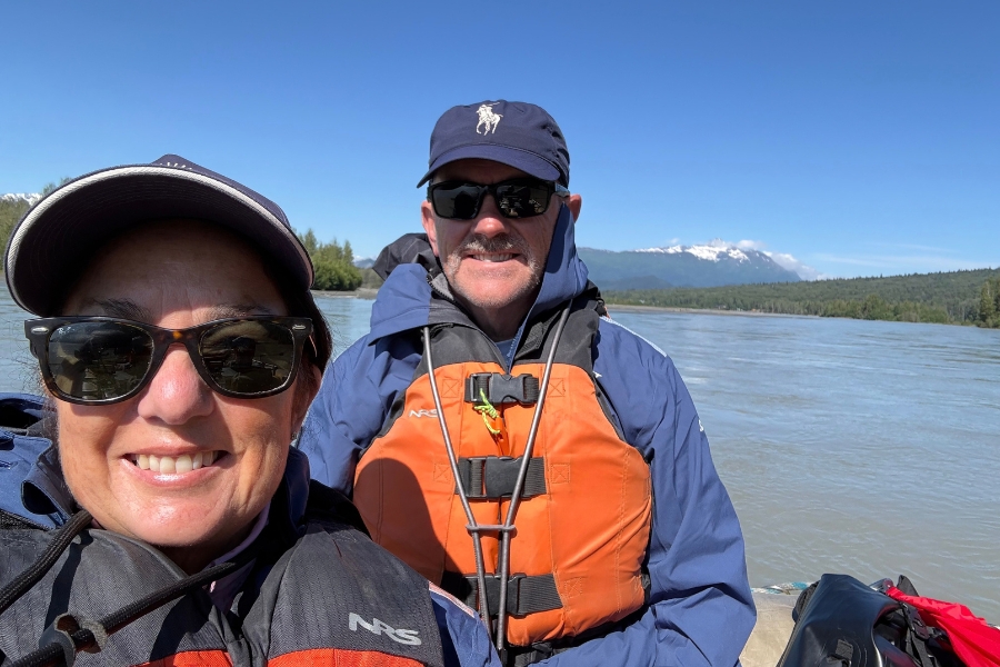 Andrew and Leonie in Alaska