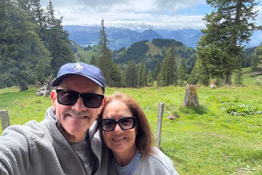 Andrew and Leonie in Switzerland
