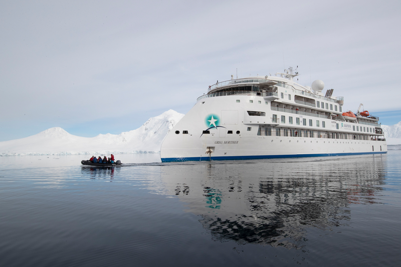 Aurora Expeditions' stunning vessel, Greg Mortimer
