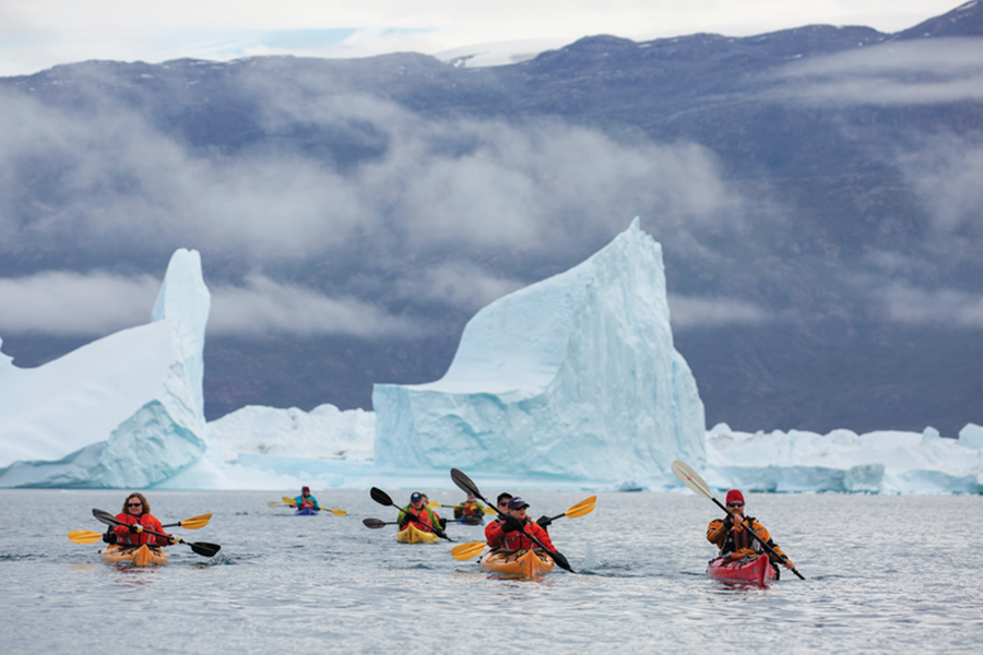 Kayaking in Greenland by Michael Baynes