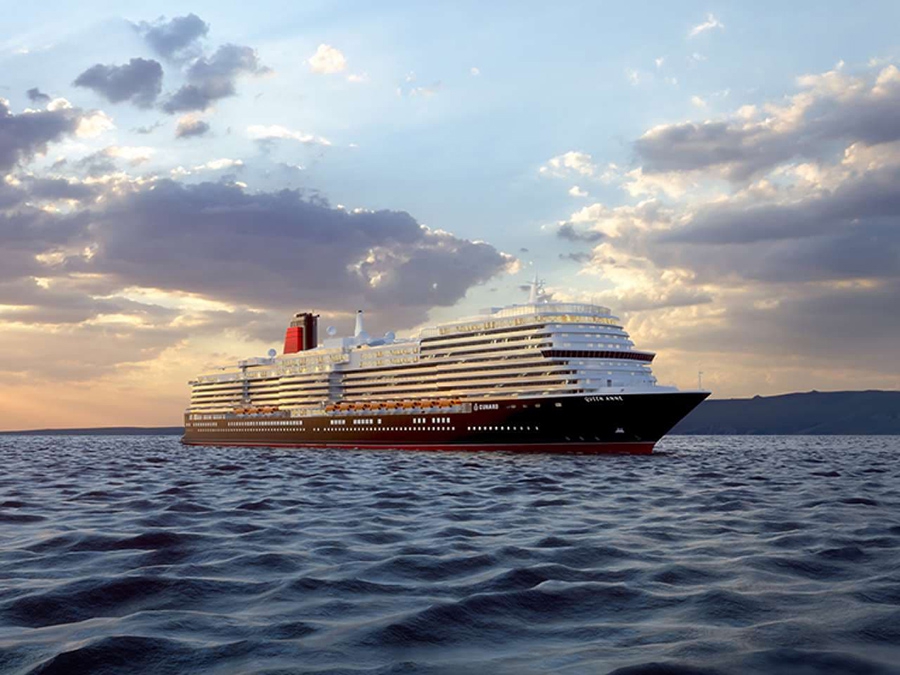 A rendered picture of Cunard's Queen Anne