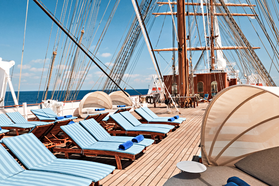 Sea Cloud Top Deck
